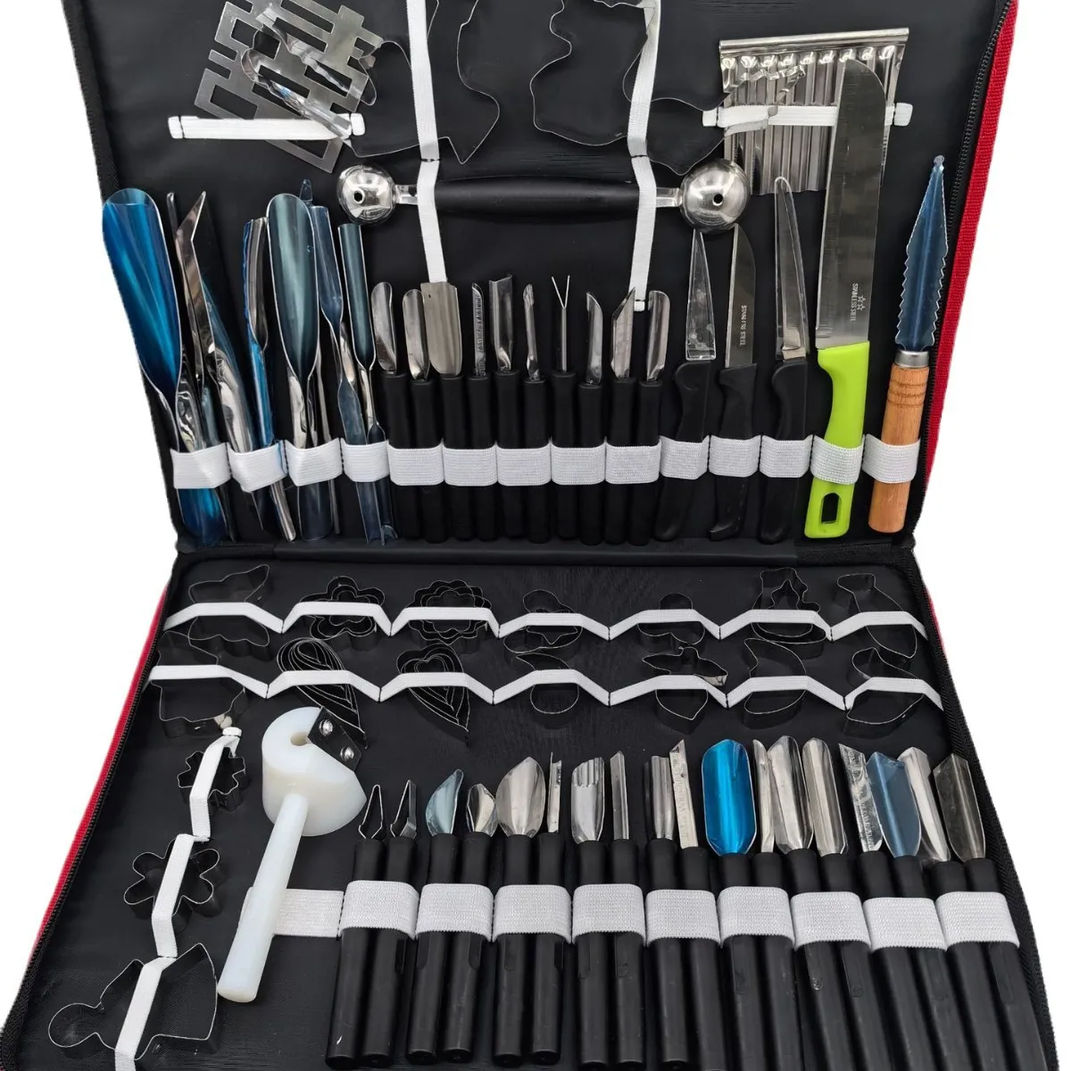 

Многофункциональная портативная деревянная коробка для овощей и фруктов, гравировка, очистка, резьба, украшение, набор кухонных инструментов, 80 шт.