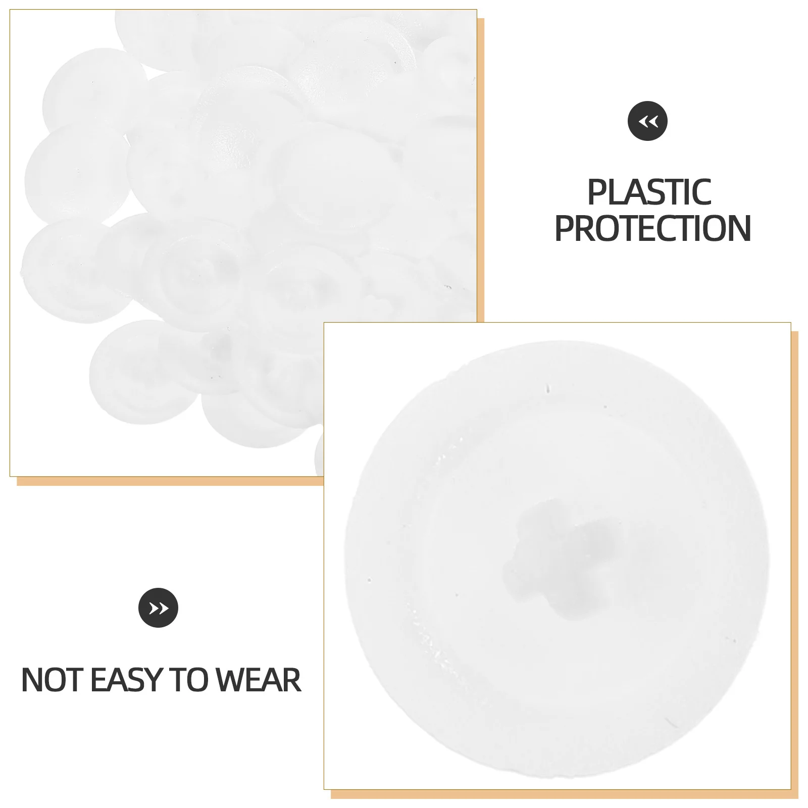 200 قطعة أغطية رأس المسمار الأبيض 12 مللي متر قبعات بلاستيكية مستديرة لخزانة أثاث لتقوم بها بنفسك المسمار المخفي التوصيل تحسين المنزل الأجهزة #4