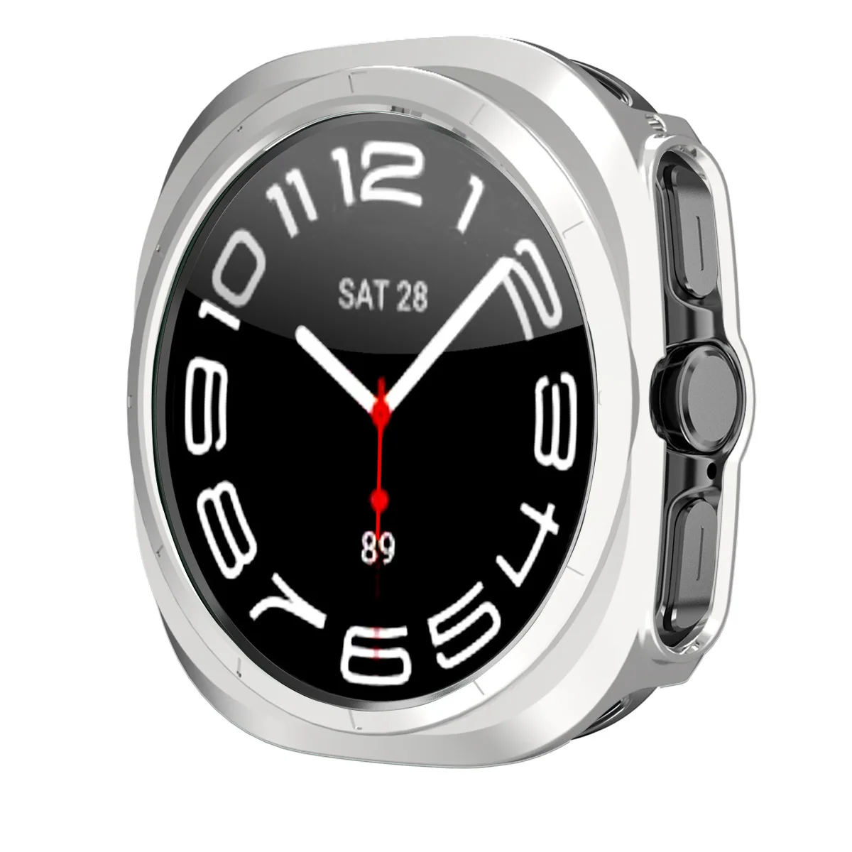 Funda protectora para Samsung Galaxy Watch 7 Ultra 47mm, sin película de pantalla, cubierta de PC, accesorios de parachoques