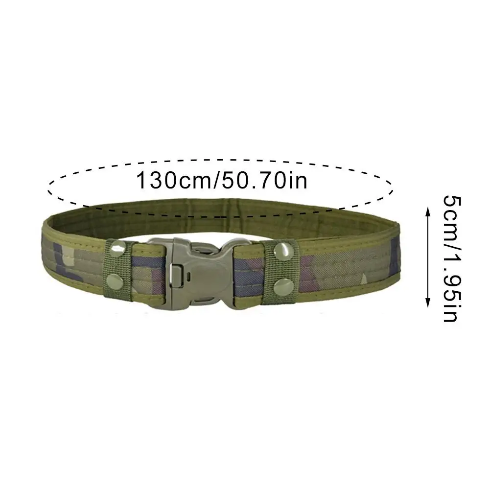 New Army Style Combat Belt Quick Release Tactical Belt Fashionable Easy And Comfortable Men's Canvas Belt Outdoor Waist Trainer