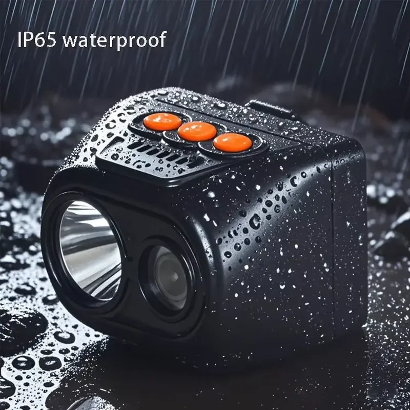 Portable Mining Headlight Wireless Charging LED IP65 Waterproof Long Battery Life Built-in Camera Super Bright Display for