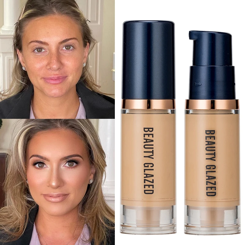 6ml wasserdichte matte Gesicht flüssige Grundierung vollflächige Concealer dauerhafte Aufhellung Gesicht Make-up Basis Creme Kosmetik für Frauen