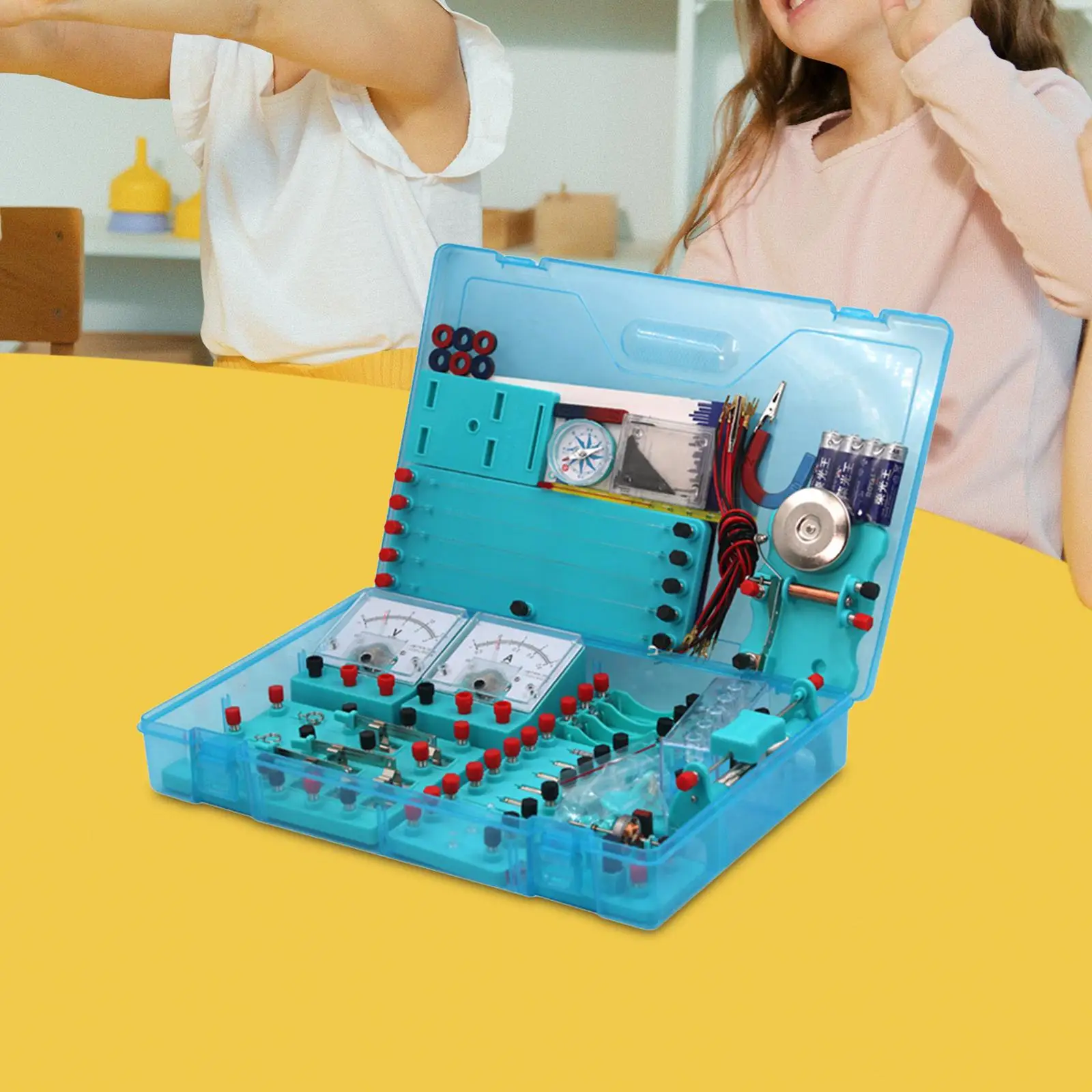

Electricity Experiment Kit Materials Easy to Carry Teaching Aids Science Lab for Kids Birthday Gift Students Children Classroom