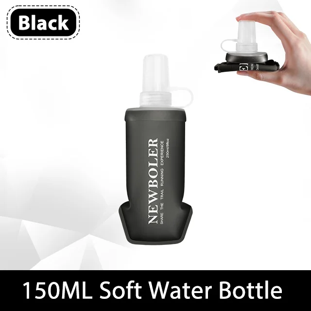 150/250/500ml TPU Faltbare Weiche Trinkflasche Sport-Wasserflasche Tragbare Trinkflasche für Laufen Wandern Radfahren Fitness Wasserbeutel