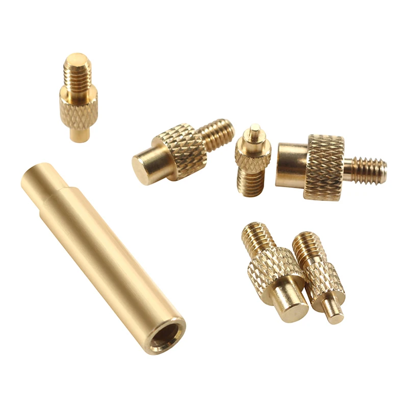 7Pcs/Set Heat Insert Nut Iron Tips Head M2 - M8 Brass Thread Embedded Kit Heat Insertion Tool For 3D Printer Soldering Iron Tool