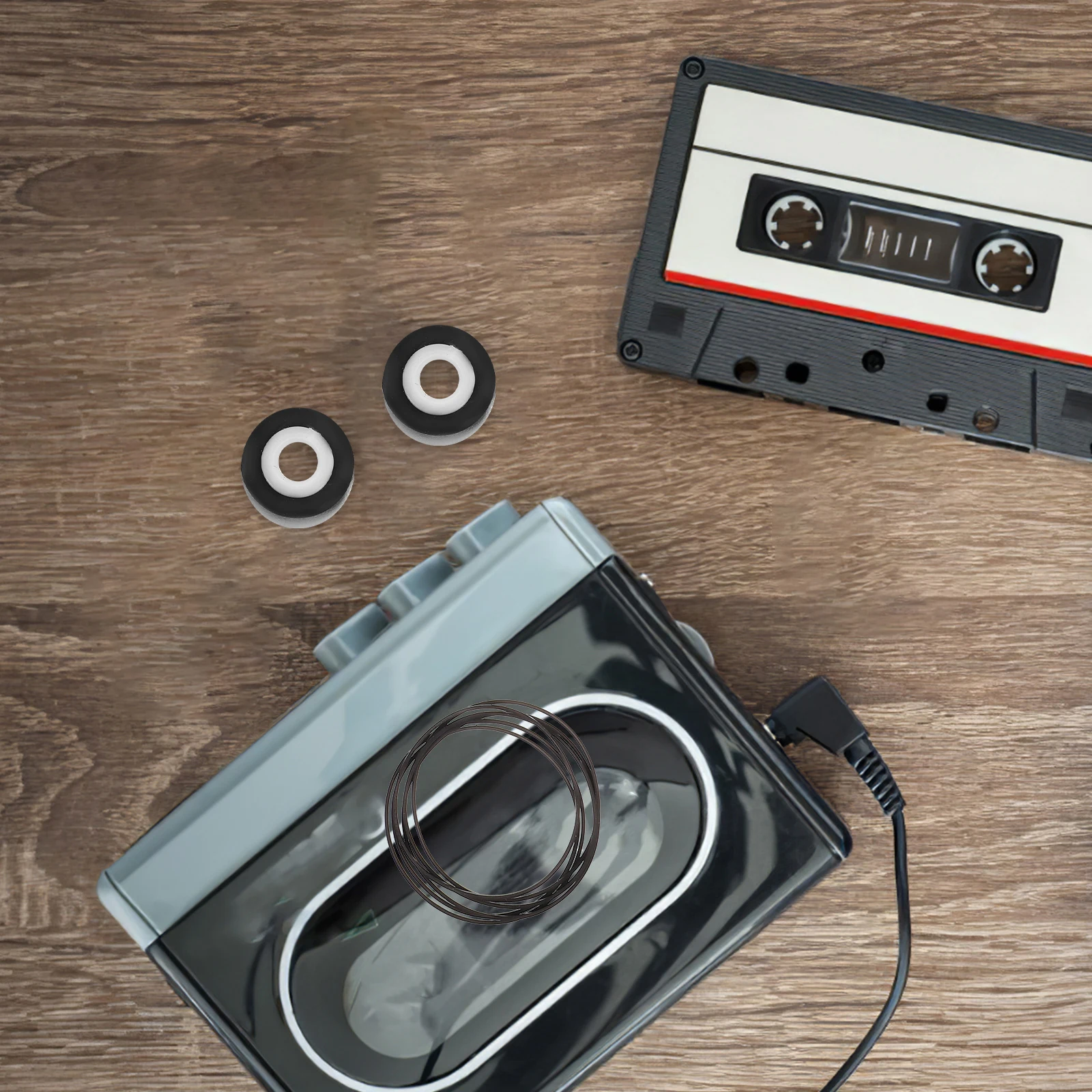 

12pcs Rubber Pinch Roller for Tape Recorder Cassette Machine Repair Parts 13x6 3x8 3x2 0mm Audio Video Accessories