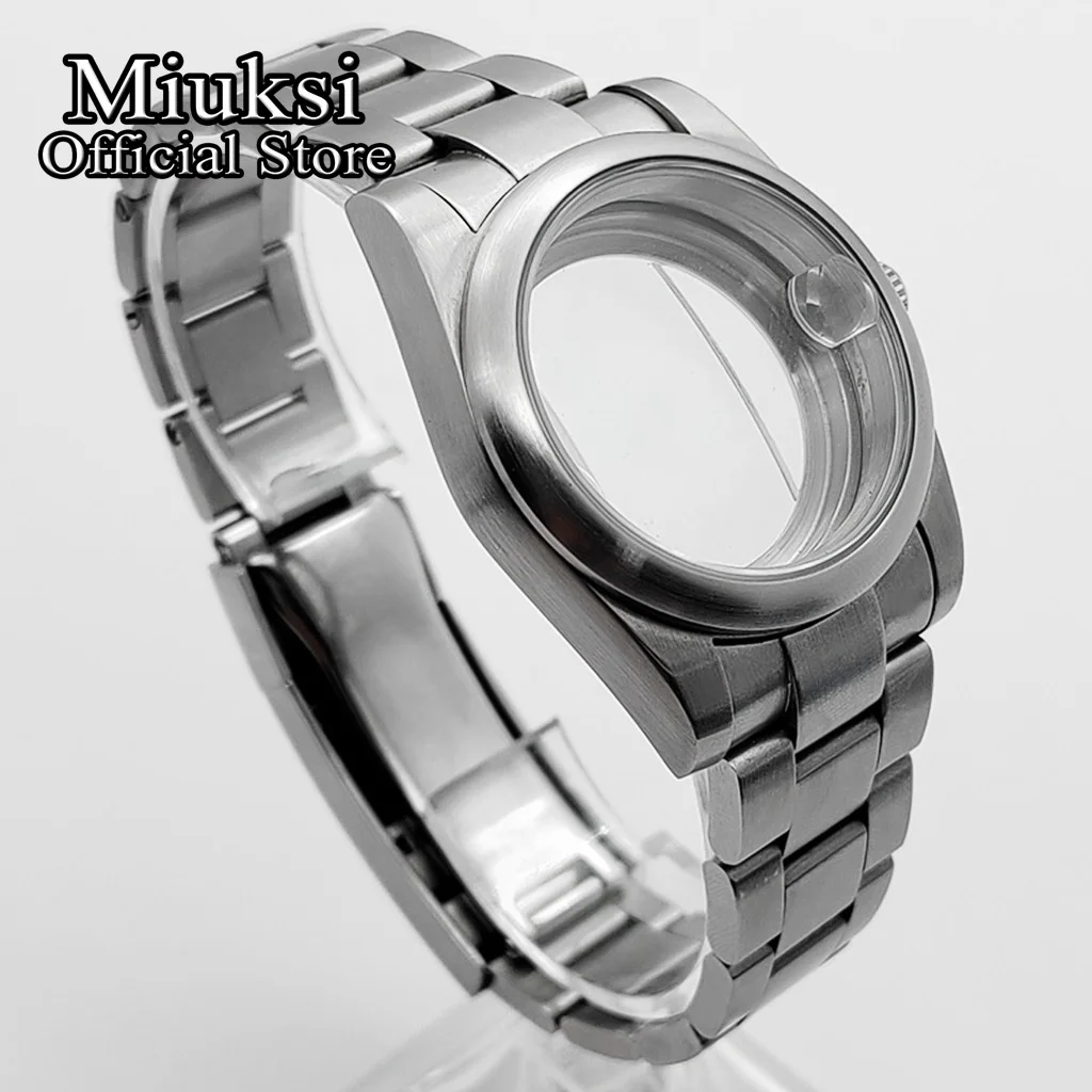 Miuksi 36mm/40mm Gebürstetes Uhrengehäuse Saphirglas Passend für NH35 NH36 ETA2824 2836 Miyota 8205 8215 PT5000 Mingzhu DG2813 Uhrwerk – Detail 2