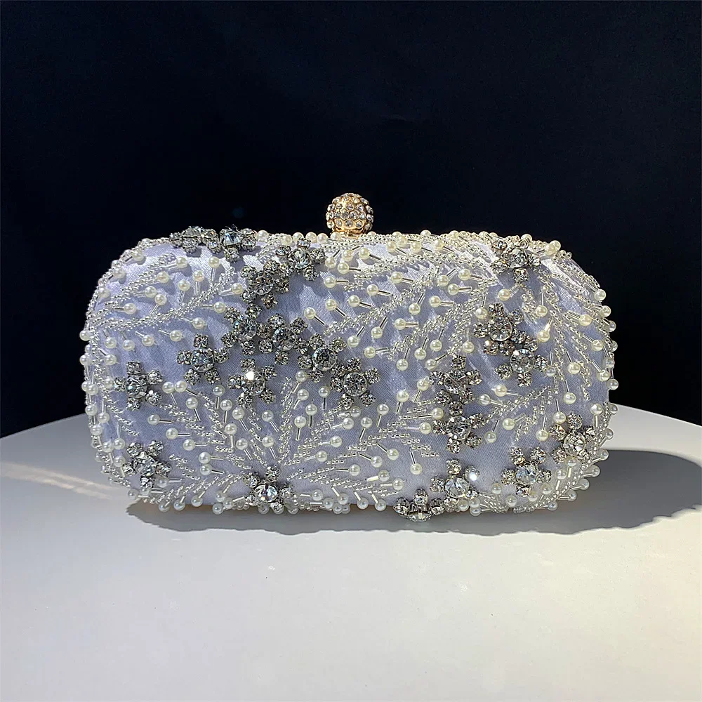 

2025 Hand-Held Dinner Bag Handmade Beaded Embroidered Bag Women'S Evening Bag Luxury Designer Handbag Bolsos Elegantes Para Dama