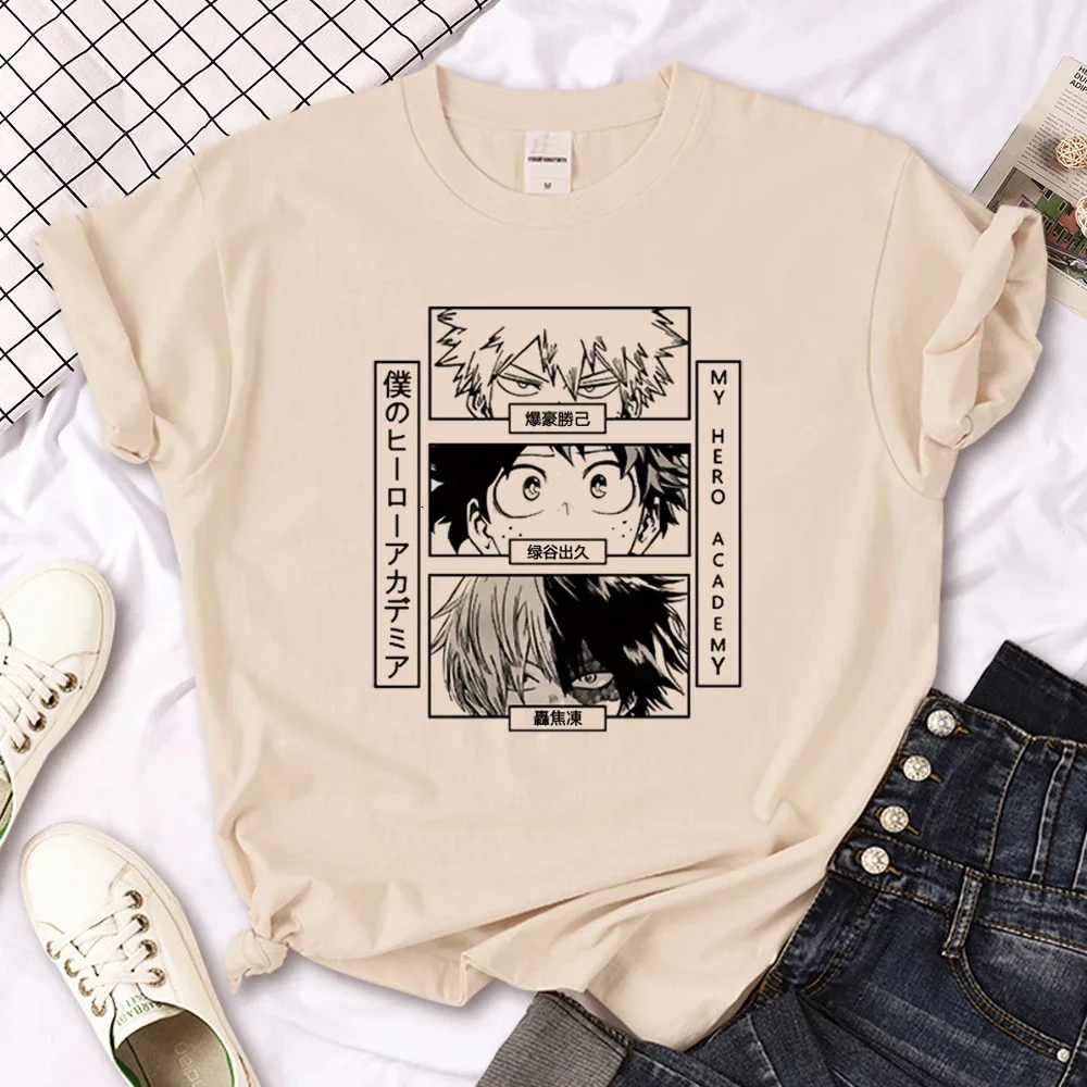 

My Hero Academia t shirt women manga streetwear harajuku Tee girl manga streetwear y2k clothes