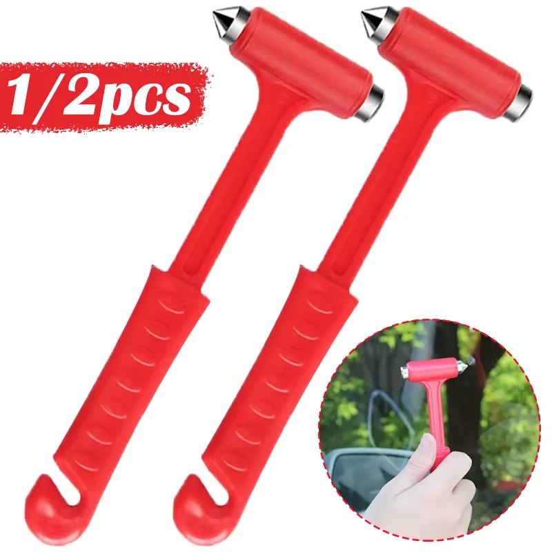 Two-in-One Emergency Car Safety Hammers essential Universal Portable Cars Emergent Rescue Escape Tools Auto Accessories