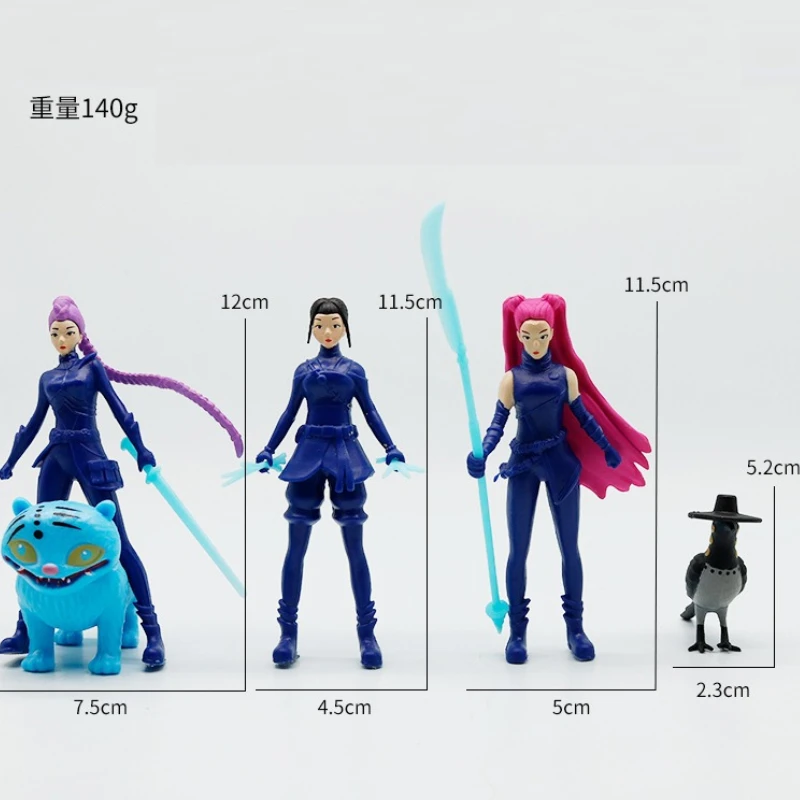 

5 шт. Kpop «Охотники на демонов», фигурка, модель игрушки, ПВХ, мультяшная игровая периферия, украшение для рабочего стола, коллекция фигурок, модель игрушки, подарки