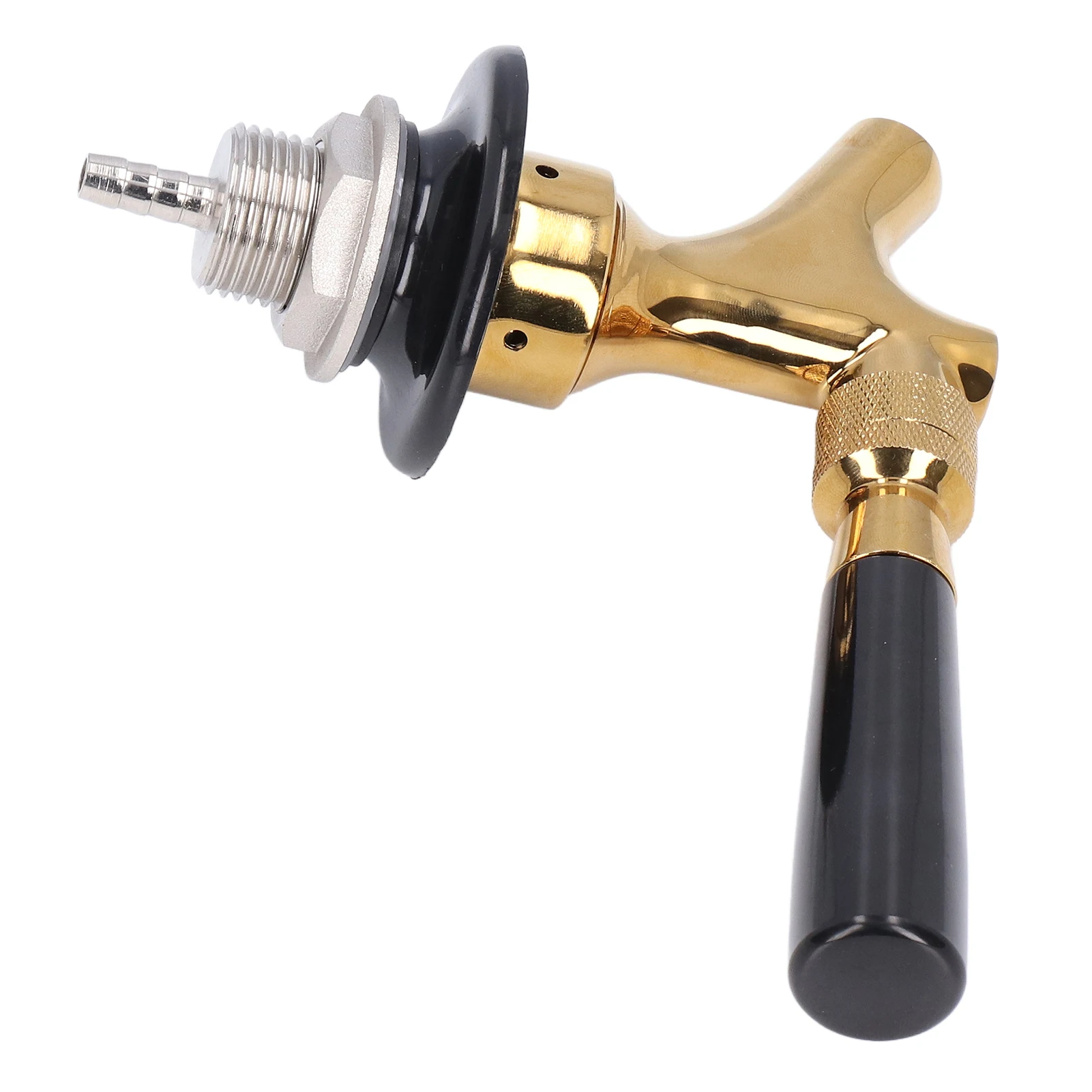 

Beer Faucet Stainless Steel Draft Beer Faucet Brass Non Adjustable Beer Keg Tap for Bars Hotels Restaurants