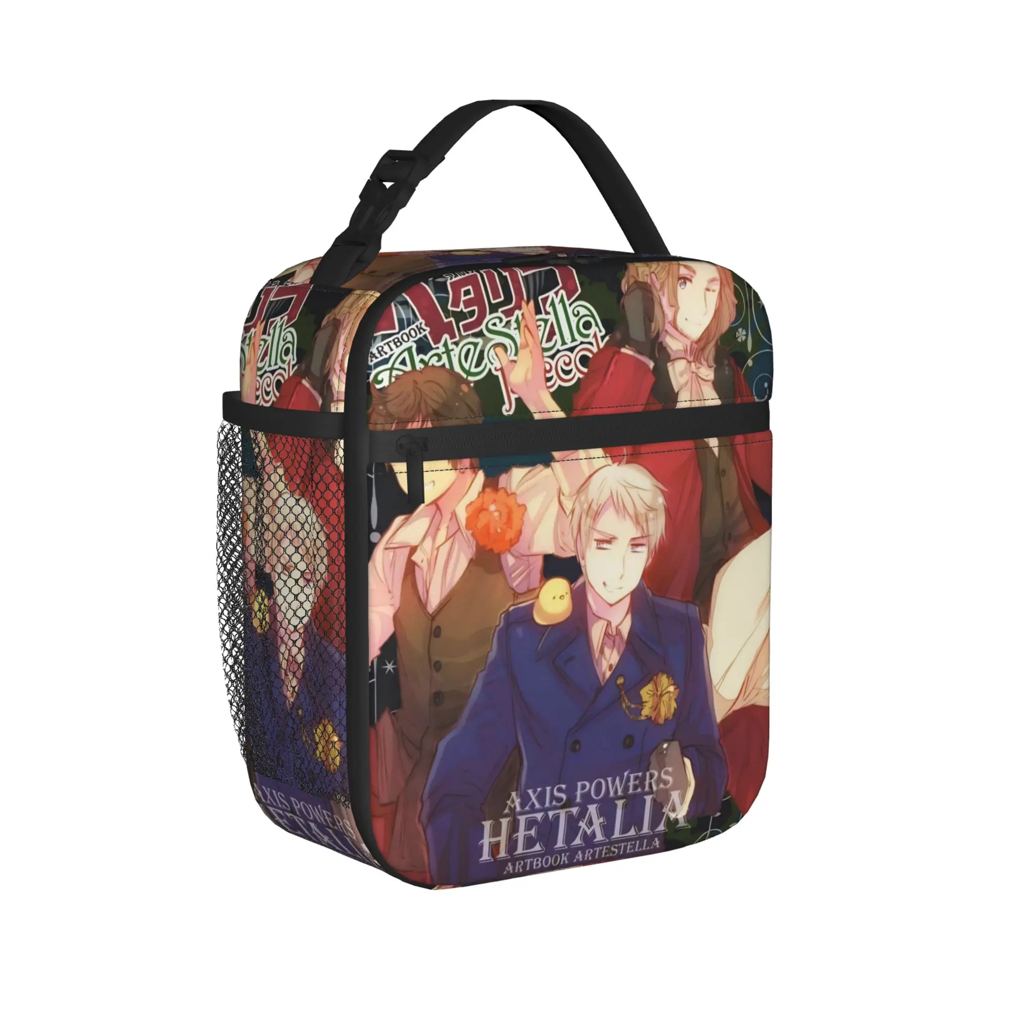 Hetalia Axis Powers Insulated Lunch Bag for Men Women  Food Container Bags Reusable Thermal Cooler Lunch Boxes For Work