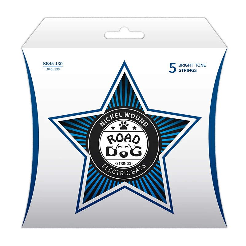 Road Dog Bass Guitar Strings Bass Strings - Unrivaled Strength, Tuning Stability Enhanced Response - For 4 String Bass Guitars