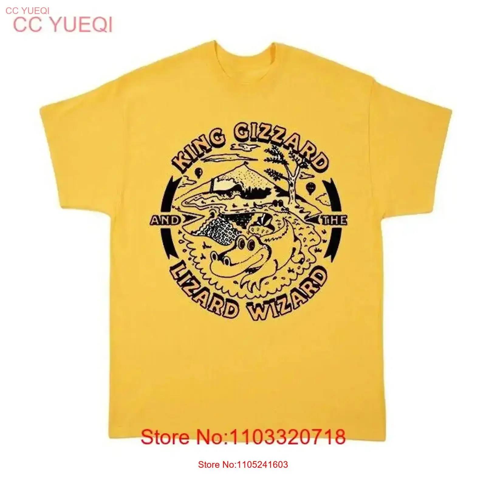 Camiseta clásica de algodón King Gizzard and The Lizard Wizard Band ZL480, ropa de calle vintage lavada para hombre, informal, versátil y elegante
