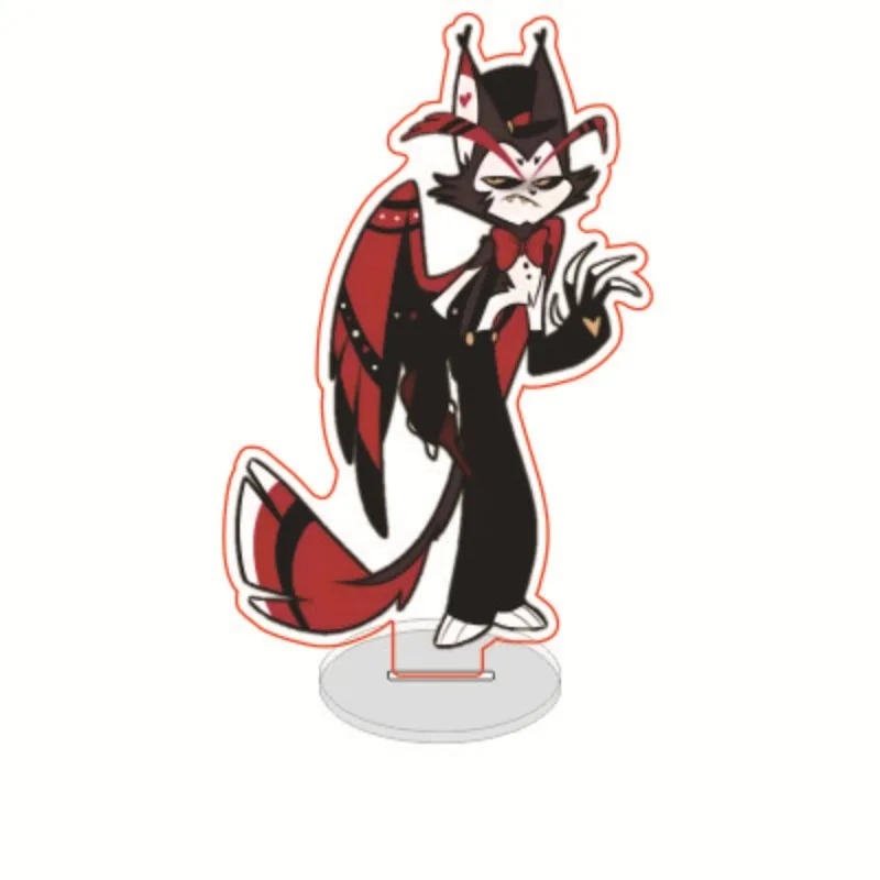 Cute Anime Figure Acrylic Stand Model Plate Vaggie Alastor Fizzarolli Angel Desk Decor Standing Sign Gift Ornaments Stand Model