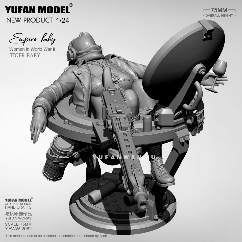 1/24 Yufan Model Resin model kits figure DIY self-assembled YFWW-2082