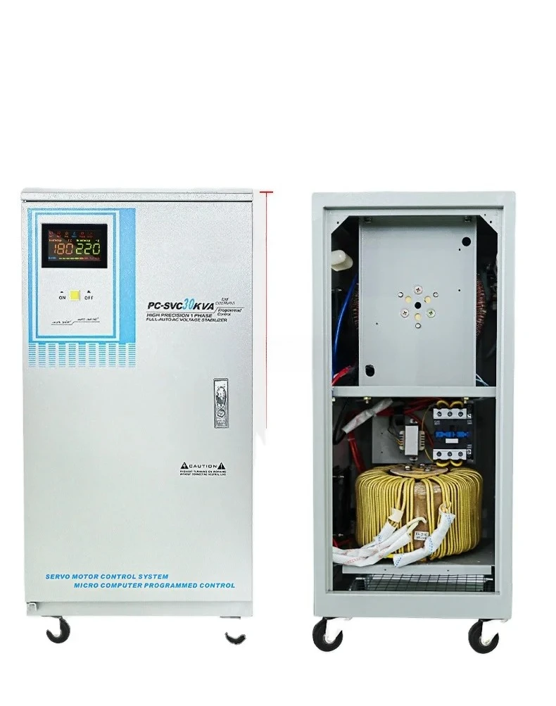 SVC 10000Va 15Kva 25Kva 30000 Watt 30Kw Avr Ac Automatic Voltage Regulator/Stabilizers 30Kva 30 Kva for Appliances