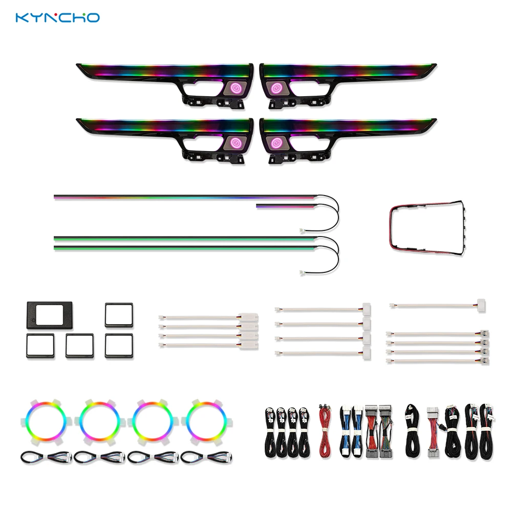 64 Colors LED Car Ambient Light Kit For Honda CR-V Dream‑color RGB Bluetooth App Control Symphony Auto Interior Lighting