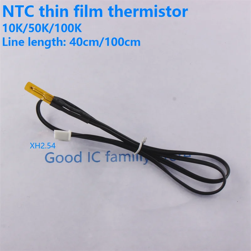 XH-T110 Ultra-thin temperature sensor 10K 50K 100K 3950 Thin film thermistor probe NTC10K surface thermometer head patch type