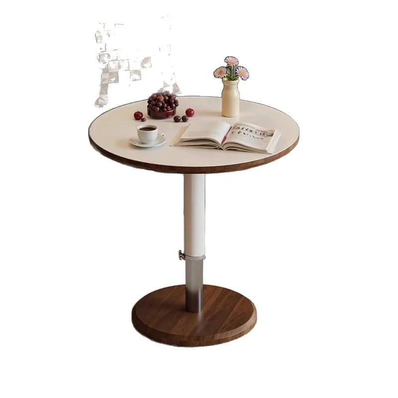 Lifting side table, household bedside table, antique living room coffee table c