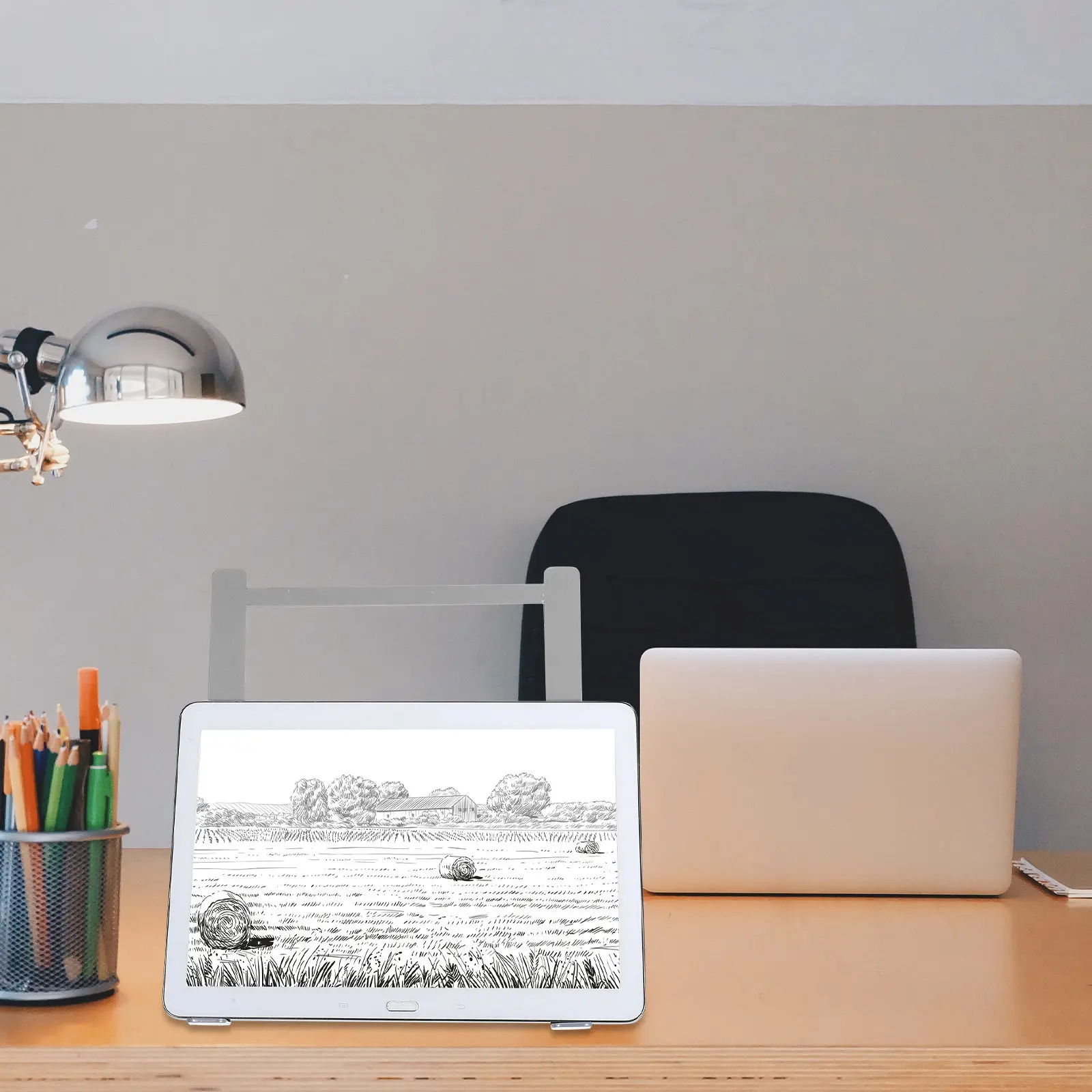 Adjustable Drawing Holder Stand Foldable Stable for Anime Tracing Portable Tablet Board Drawing Display Stand Tablet Holder