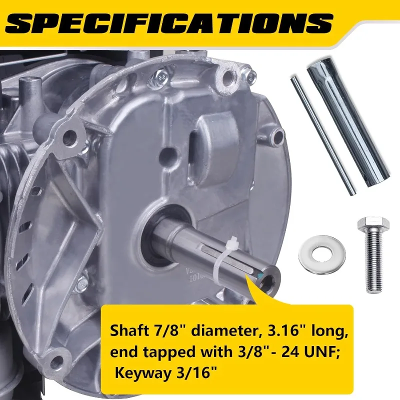 عمود محرك الغاز العمودي، 4.4HP 173cc محرك غاز OHV 4-السكتة الدماغية مع برايمر لجزازة العشب #4