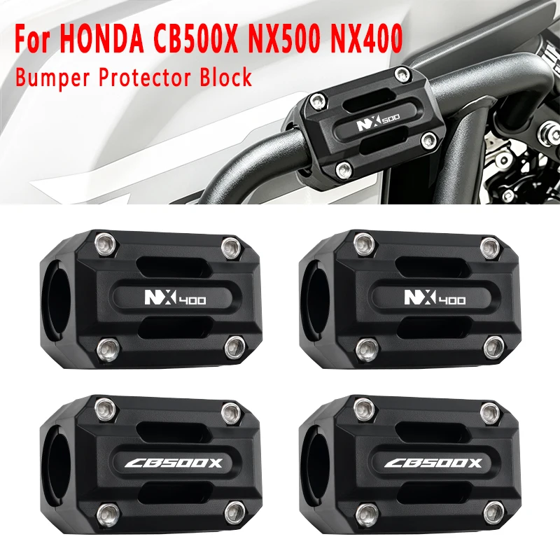For HONDA CB500X NX500 NX400 2013-2024 Decorative Engine Bumper Guard Blocks Crash Bar Protection Block Motorcycle Accessories