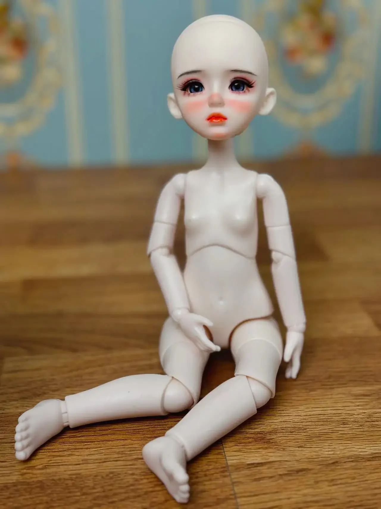 Cute DIY 1/6 BJD Doll Head Handmade Doll Practice Makeup 30cm Doll Girls Dolls Toy Birthday Gift