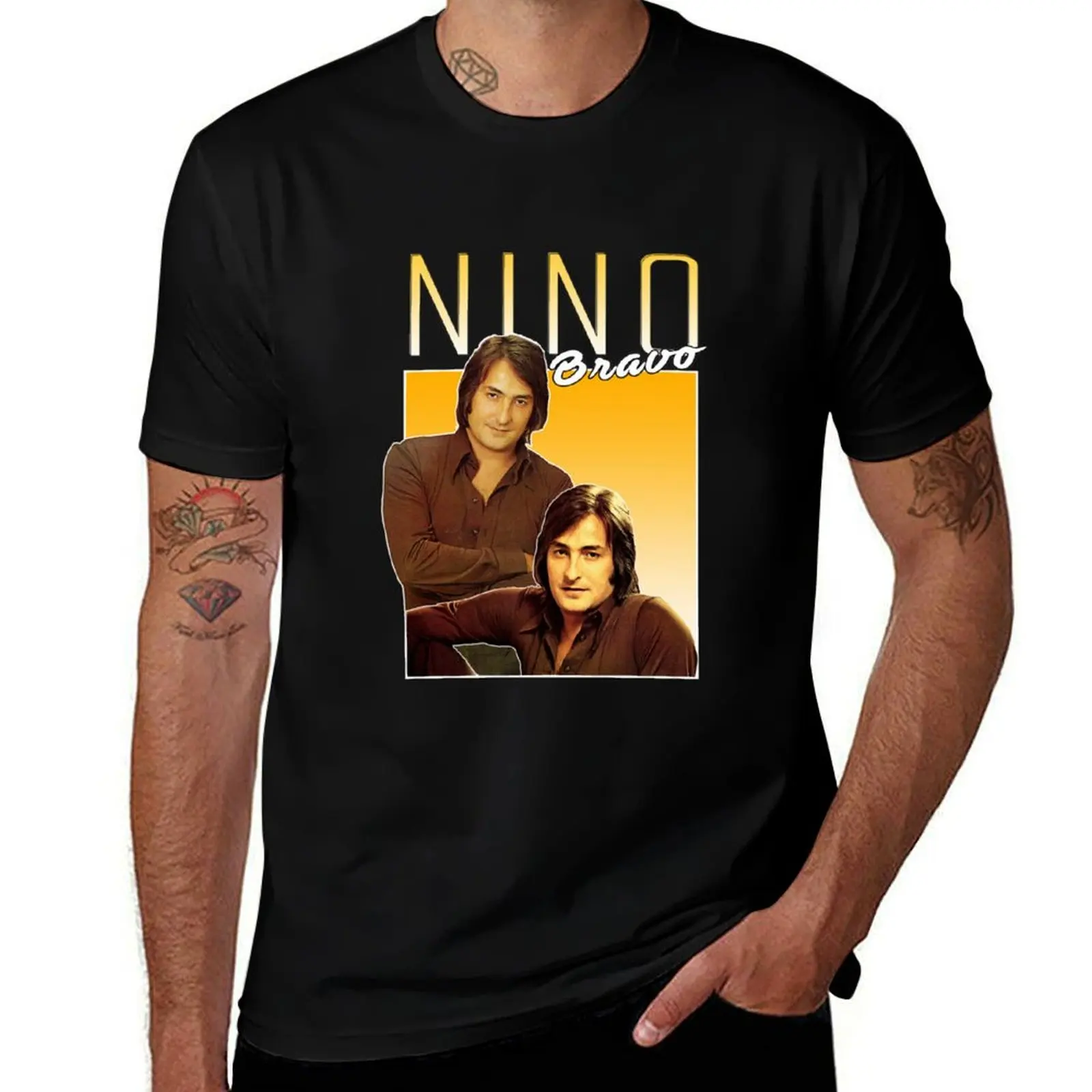 Nino Bravo Vintage T-Shirt Aesthetic clothing topping anime shirt quick drying mens designer clothes