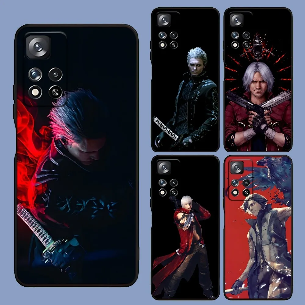 D-Devil May Cry 5 Game Phone Case For Samsung Galaxy A13,A21s,A22,A31,A32,A52,A53,A71,A80,A91 Soft Black Cover