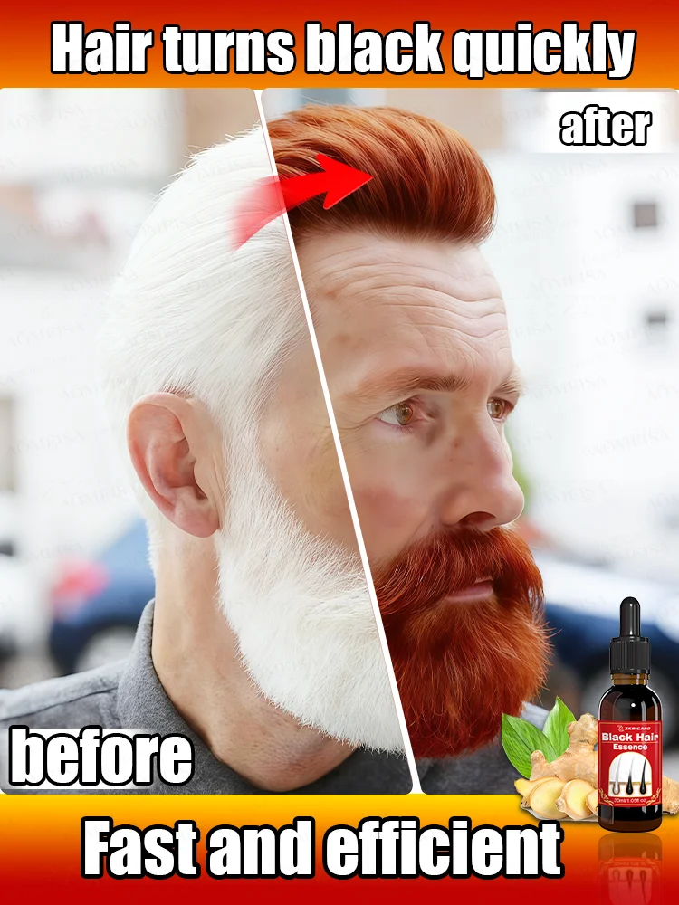 

30-Day Gray Hair Turning Oil | Natural Anti-Gray Hair Essence, Noticeable Black Hair Effect, Special Price