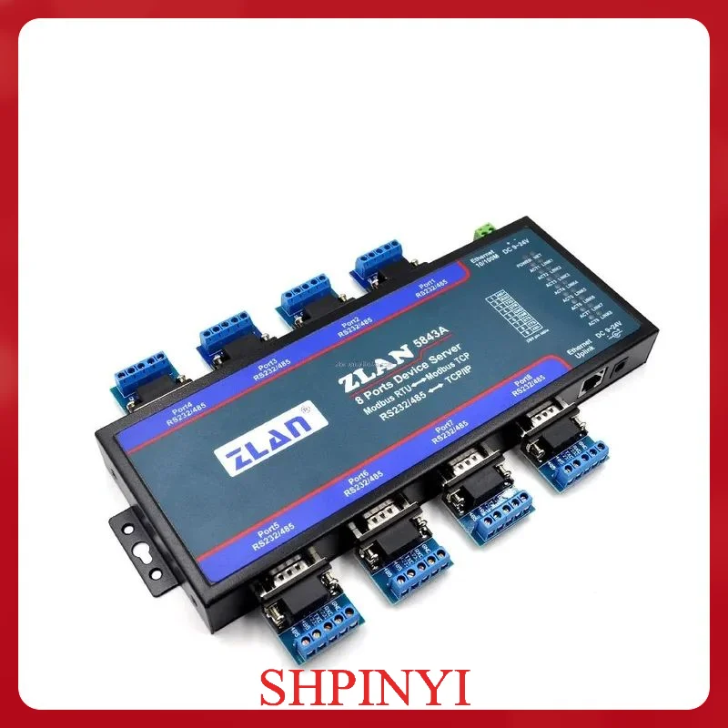 

Лучший модный ZLAN5843A 8-портовый RS232 RS485 к Ethernet TCP/IP Modbus промышленный многопоследовательный сервер Ethernet