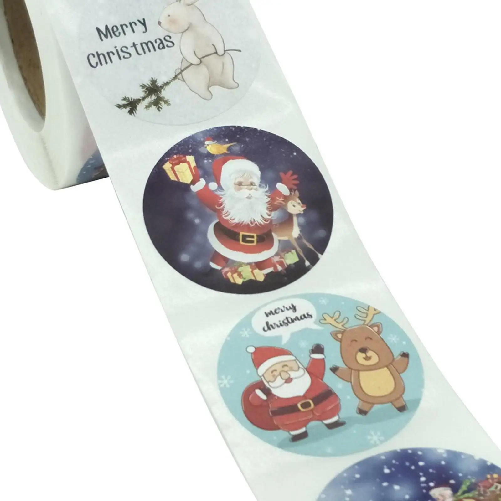 500pcs/roll Christmas Envelope Seal Sticker Gift Label Stickers Card Decoration