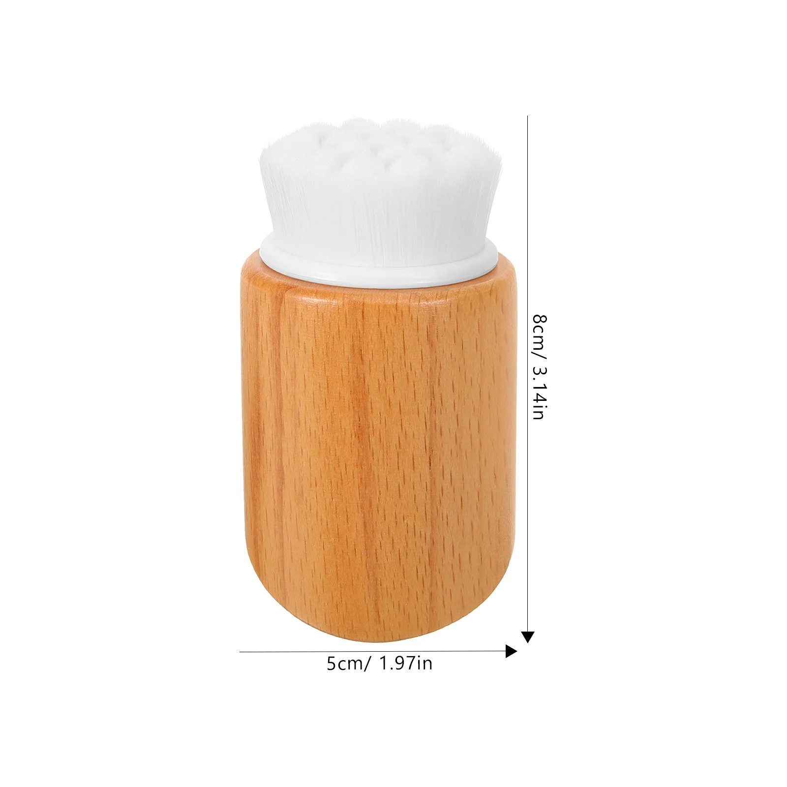 バーチウッドフェイスクレンジングブラシ角質除去フェイシャルスクラバー敏感肌用ポータブルスキンケアツール女性用メイクアップ