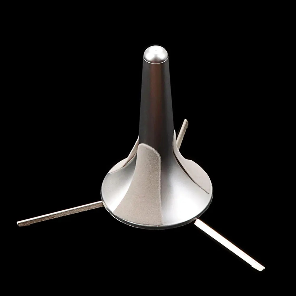 

Portable Trumpet Stand Holder Foldable Metal Support for Small Instruments Lightweight Durable CB103 Silver Trombone Accessories
