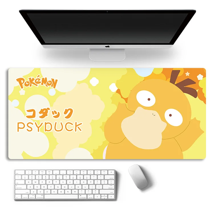 

Коврик для мыши High Definition Squirtle Pokémon Pikachu, защита для запястья для киберспорта с героями мультфильмов, большой игровой коврик для мыши, нескользящий коврик для клавиатуры