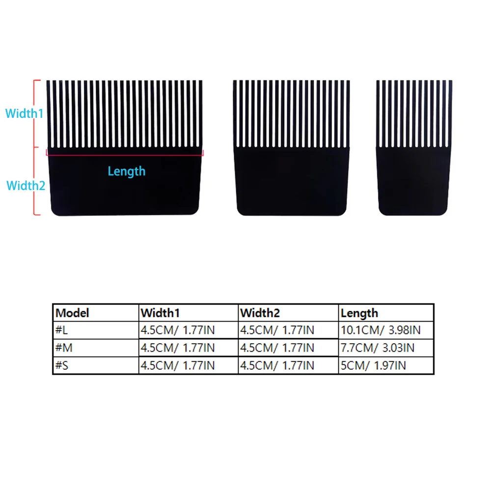 Artsecret 3pcs Metal Black Stainless Steel Tooth Scraper Set or Oil Painting Multi-Functional Art Artist Tools Supplies 258