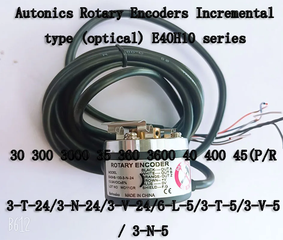 AUTONICS E40H10 Rotary Encoder 30 300 3000 35 360 3600 40 400 45(P/R)3-T-24/3-N-24/3-V-24/6-L-5/3-T-5/3-V-5/ 3-N-5/4-L-5/2-N-5