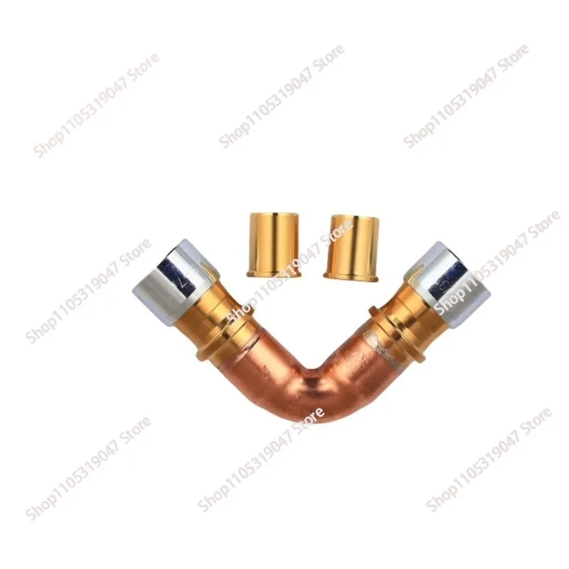 90 ° elbow for multi-line connection of central air conditioner without welding lock ring