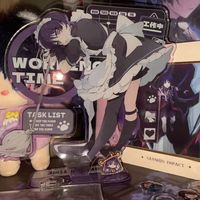 Furina Anime Acrylic Stand Figuur Action Peripheral Figure Kids Models Toy Ornaments Accessories Scaramouche