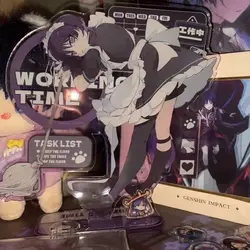 Furina Anime Acrylic Stand Figuur Action Peripheral Figure Kids Models Toy Ornaments Accessories Scaramouche