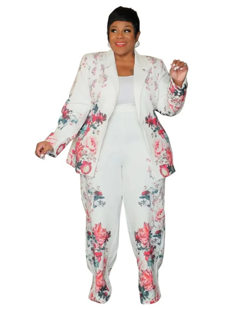 

African Clothes for Women 2025 Autumn Winter Elegant 2 Piece Top Pant Matching Sets Dashiki African Clothing Plus Size XL-5XL