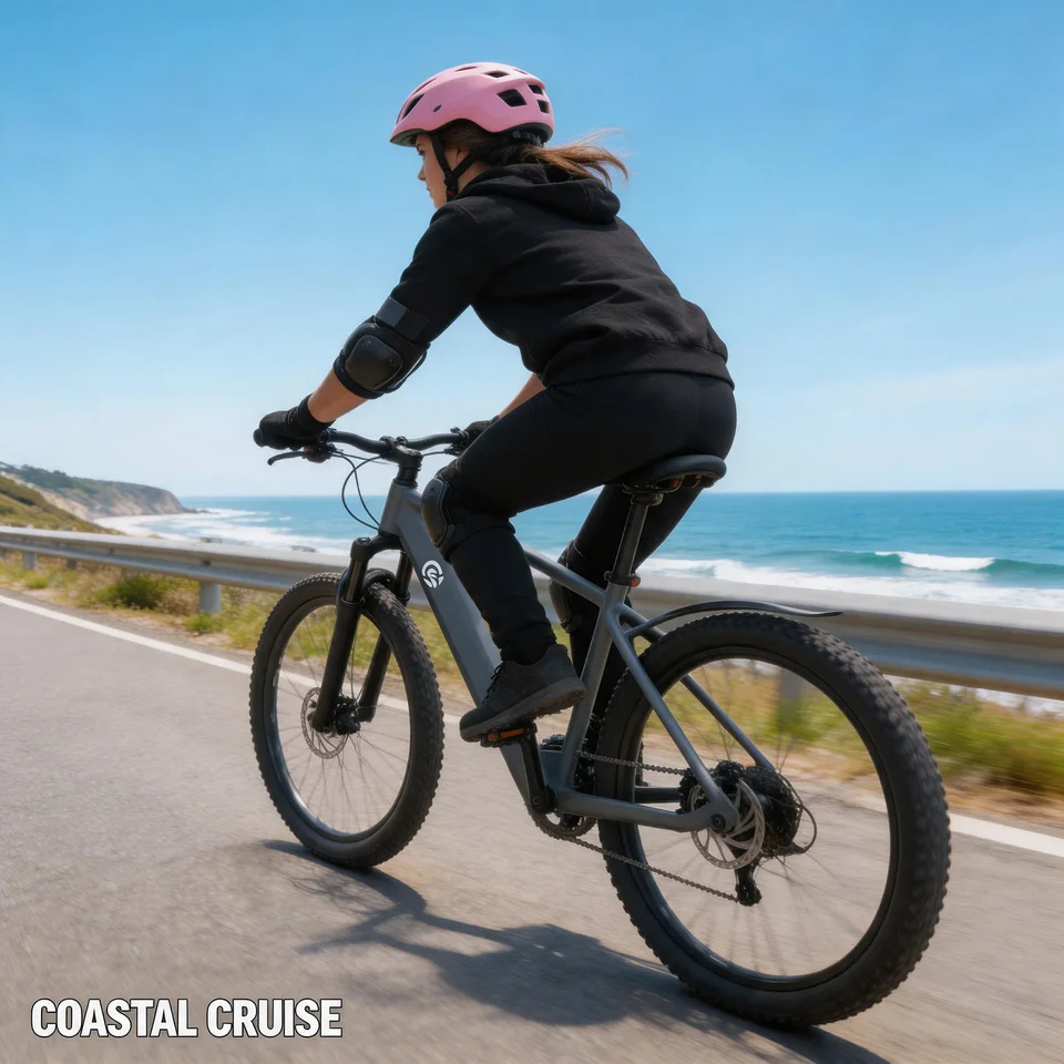 Fishing village holiday ebike 48V 500W Shimano TX30 derailleur US local shipping 24hr service removable battery fishing image 4