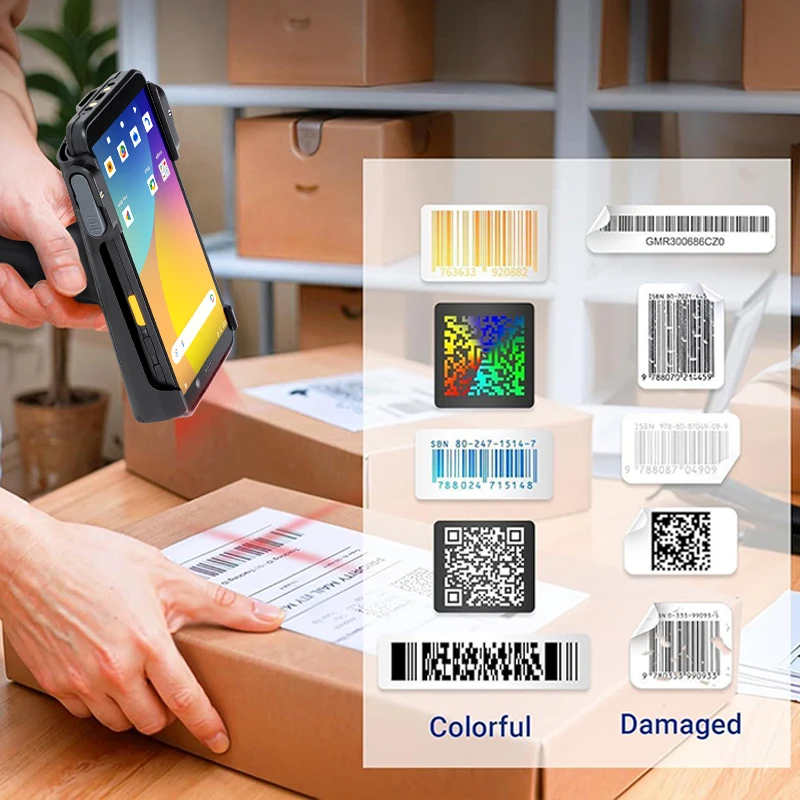 MT8781 Octa-Core 2.2GHz CPU 6-Inch Display 4+64GB PDA 1D/2D Scanner 13MP+8MP Camera 5000mAh Battery Mobile Terminal Computer