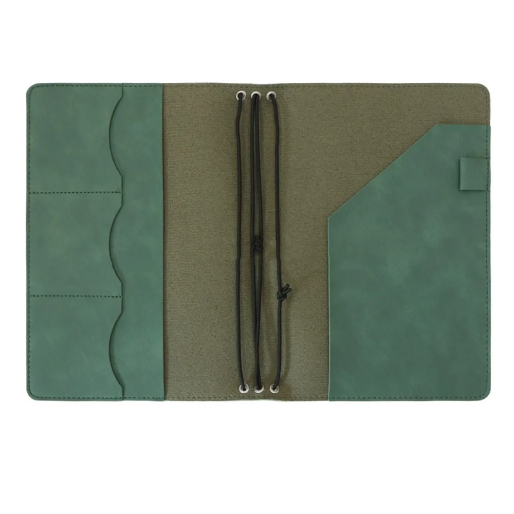 Stationery Leather Refillable Notebook Organizer A5 Multifunctional Loose Leaf Notebook Simple Portable Document Organizer Gift