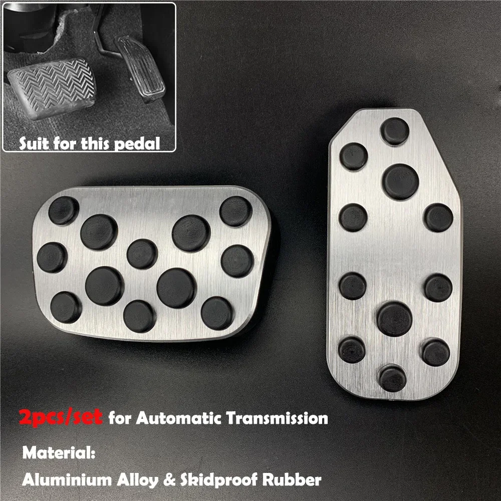 For Toyota Alphard Vellfire PREVIA HARRIER Sienta PREVIA SIENNA AQUA Corolla C-HR Prius Fortuner VENZA Prado Car Pedal Cover Pad
