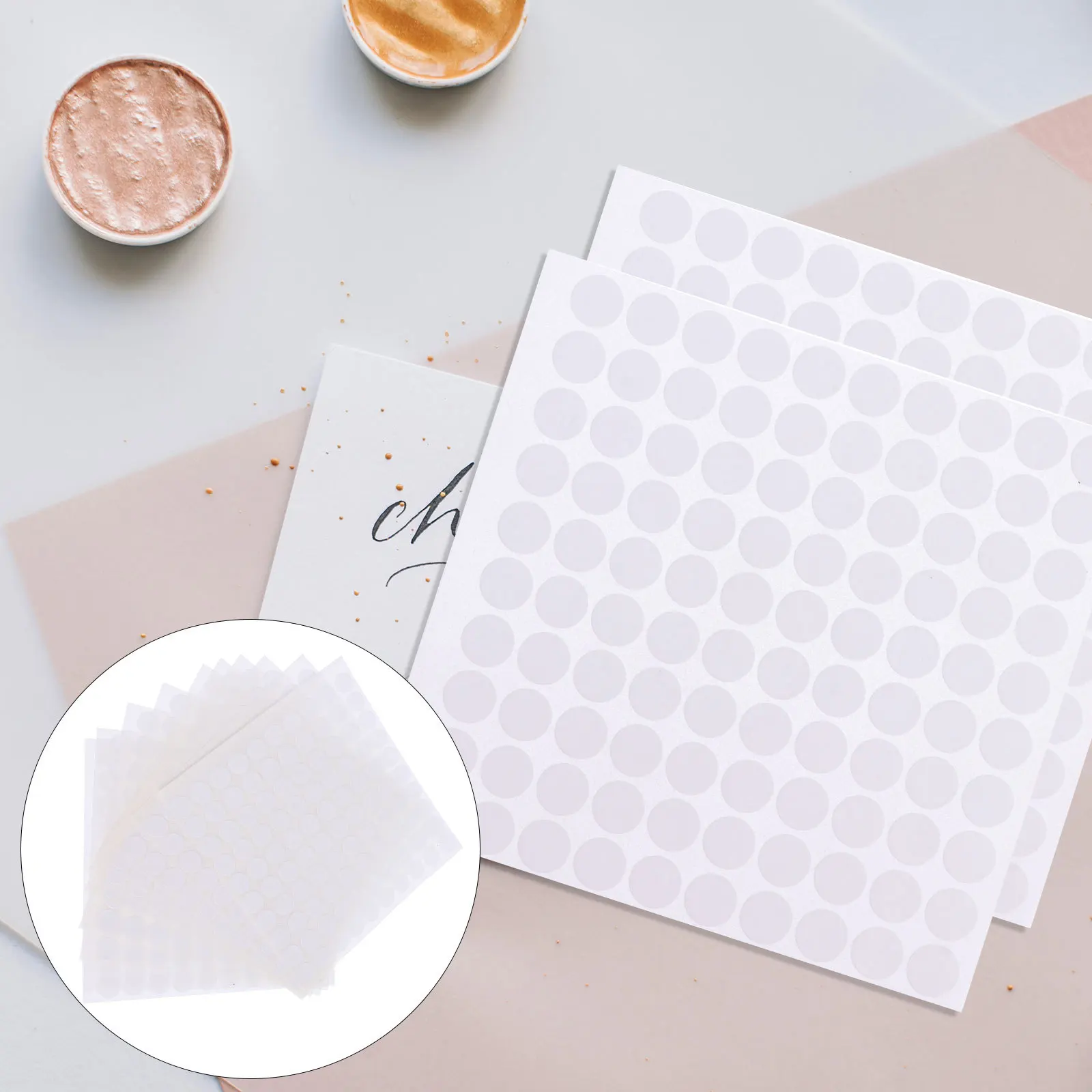 20 Sheets Multi-Purpose Double Sided Tape Adhesive Dots Removable Strong Sticky Mounts for DIY Craft Scrapbook Decoration