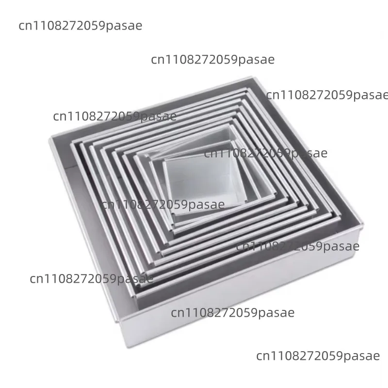 6-Inch square cake baking pan with removable bottom anodized aluminum cheesecake mold oven safe baking pan pancake pan