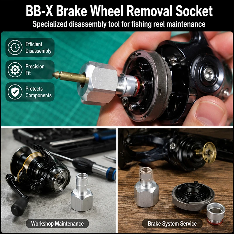 Integrated Aluminum Alloy Repair Disassembly Tool For Shimano BB-X Hand Brake Fishing Spinning Reel Daily Care - view 3